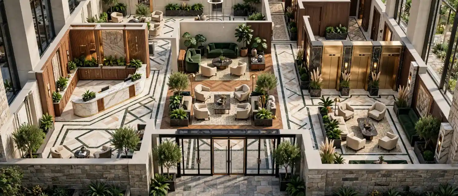 3d-floor-plan-rendering-for-hotels-lobby-traffic-flow